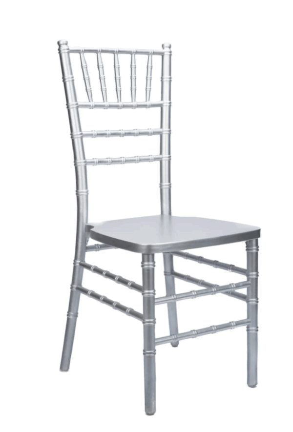 Chiavari Clear Chiavari Silver Chair For Rent In Orlando Florida