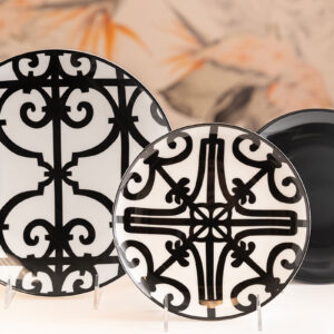 Eventus Orlando Rental Black Channel Plates