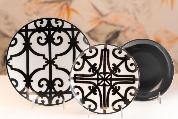 Eventus Orlando Rental Black Channel Plates