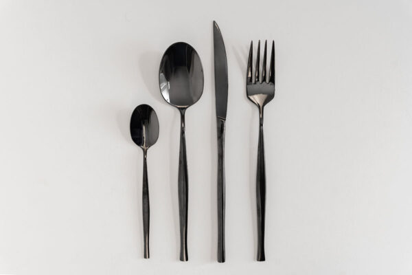 Eventus Orlando Rental Black Cutlery Set