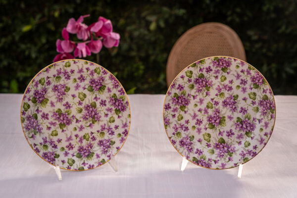Eventus Orlando Rental Floral Dessert Plates
