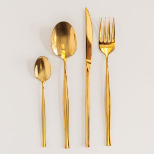 Eventus Orlando Rental Gold Cutlery Set