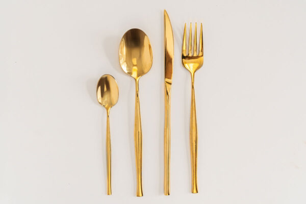 Eventus Orlando Rental Gold Cutlery Set
