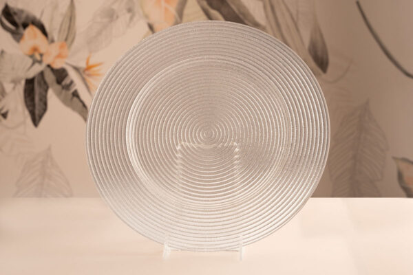 Eventus Orlando Rental Textured Glass Plate