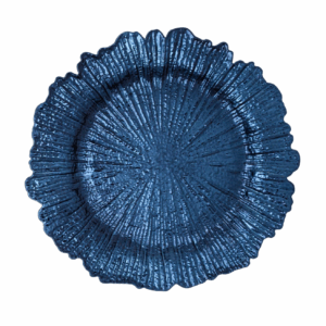 Navy blue acrylic charger plate rental, Orlando, FL.