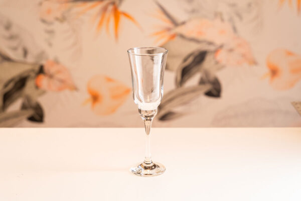 Empty champagne flute rental.